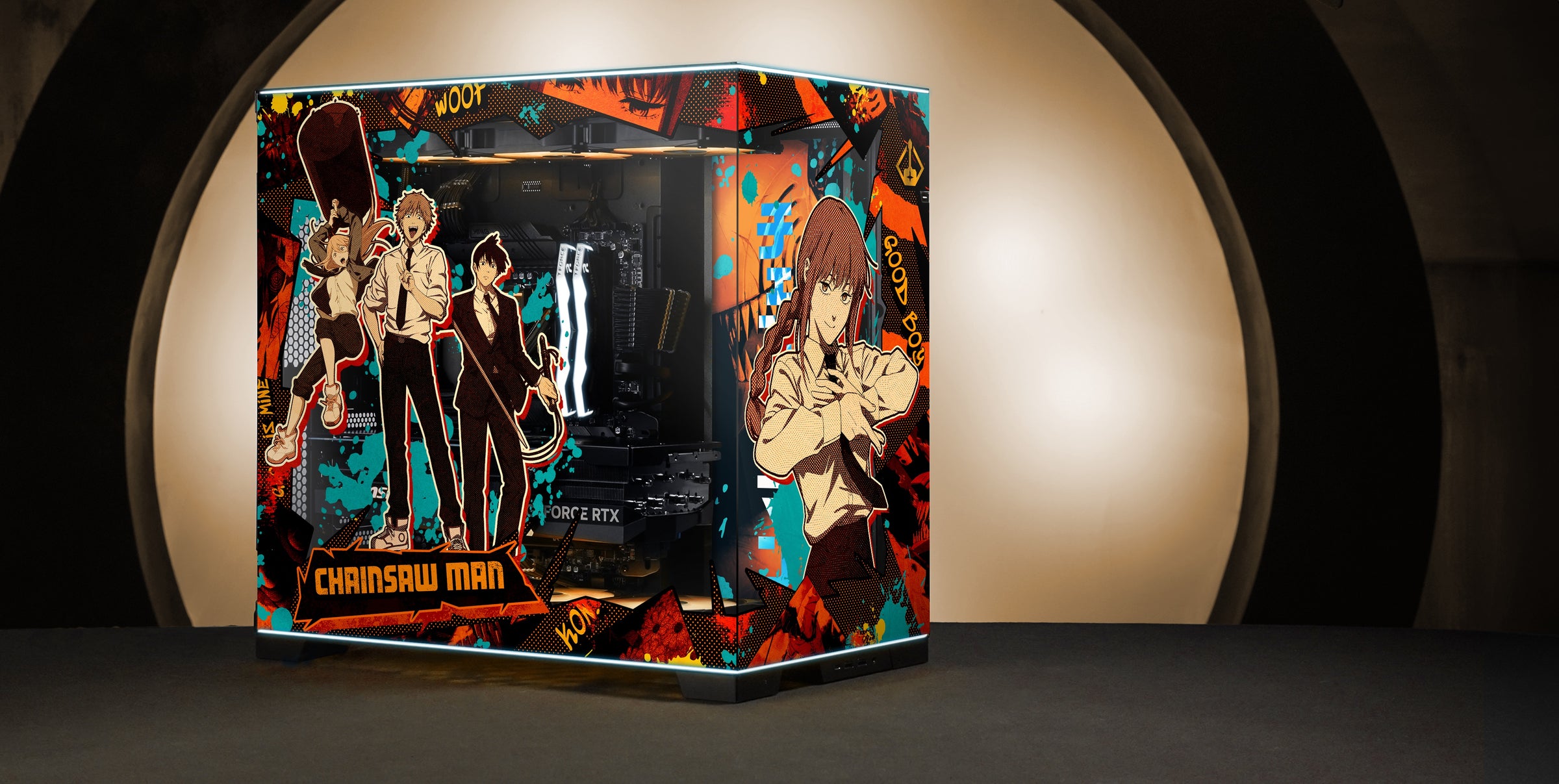 Chainsaw Man Case Print angled view