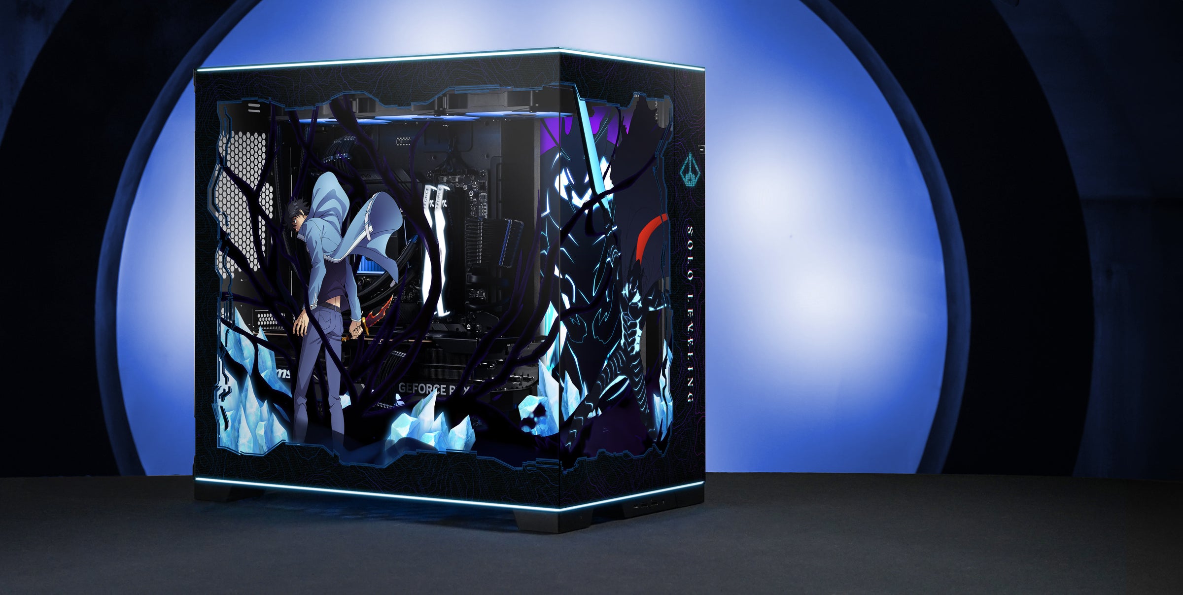 Solo Leveling Case Print angled view