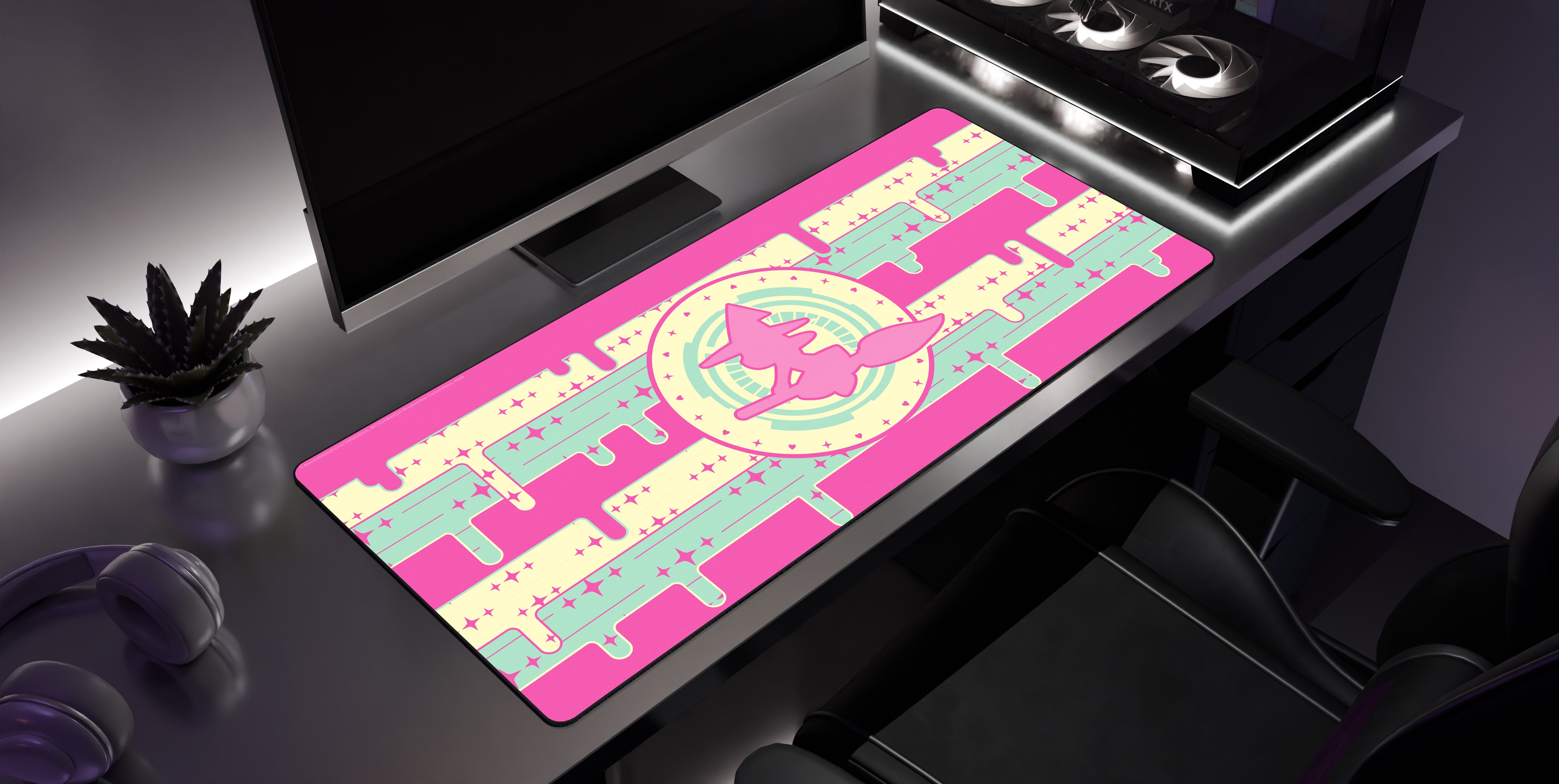 Witch of Thousands - Witch Watch Desk Mat side view