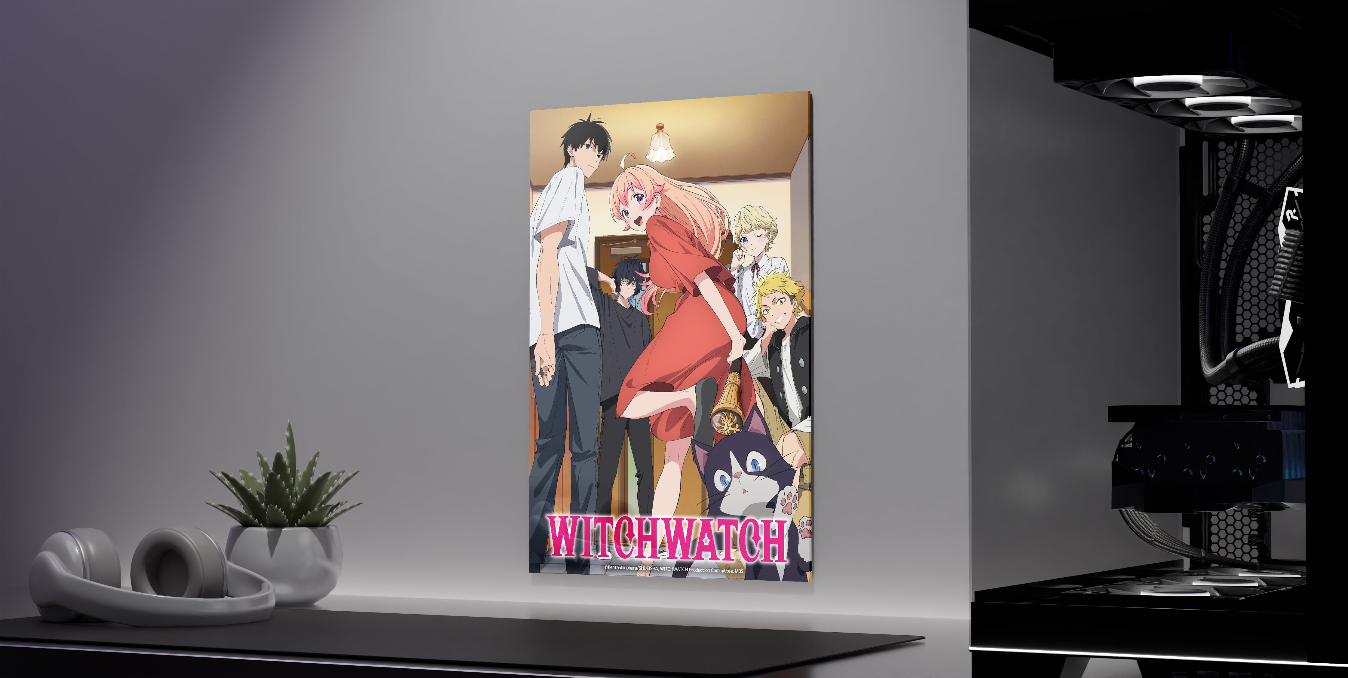 Housemates - Witch Watch Wall Art side view
