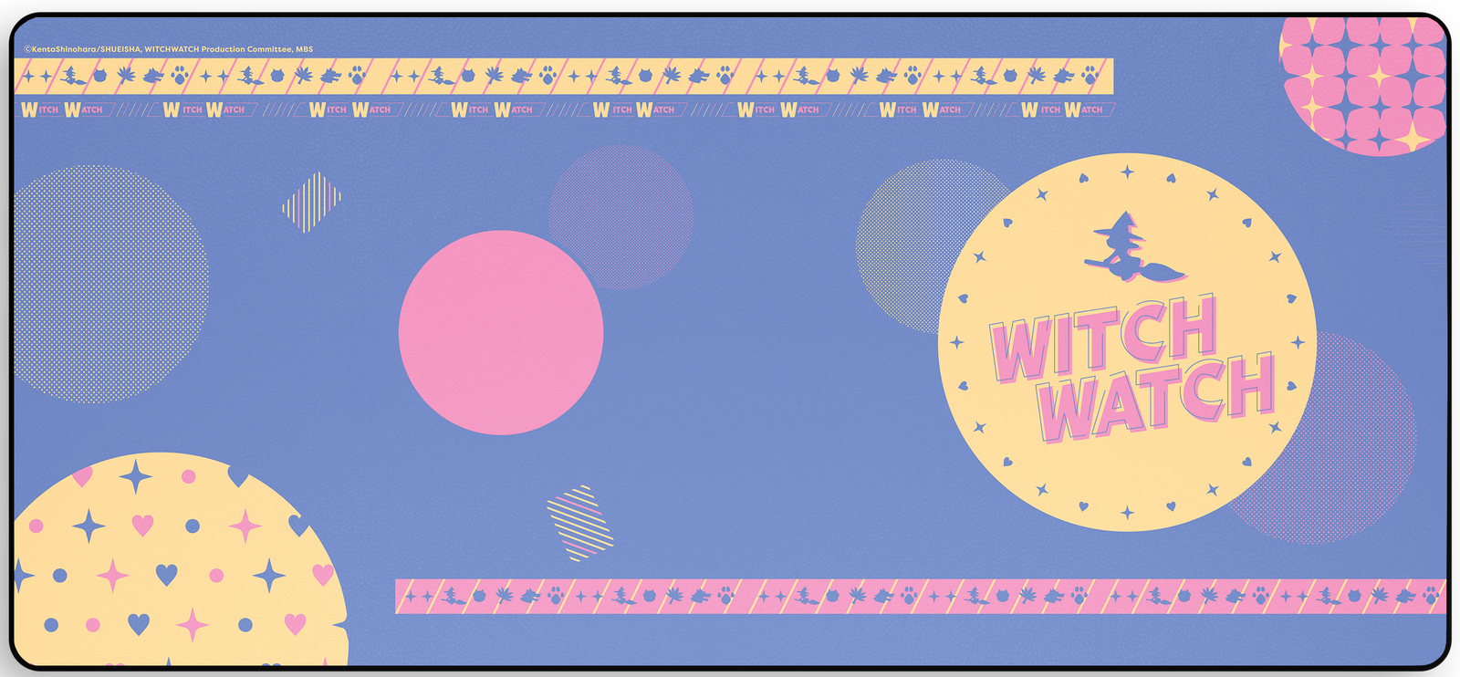 Pastel Spell - Witch Watch Desk Mat angled view