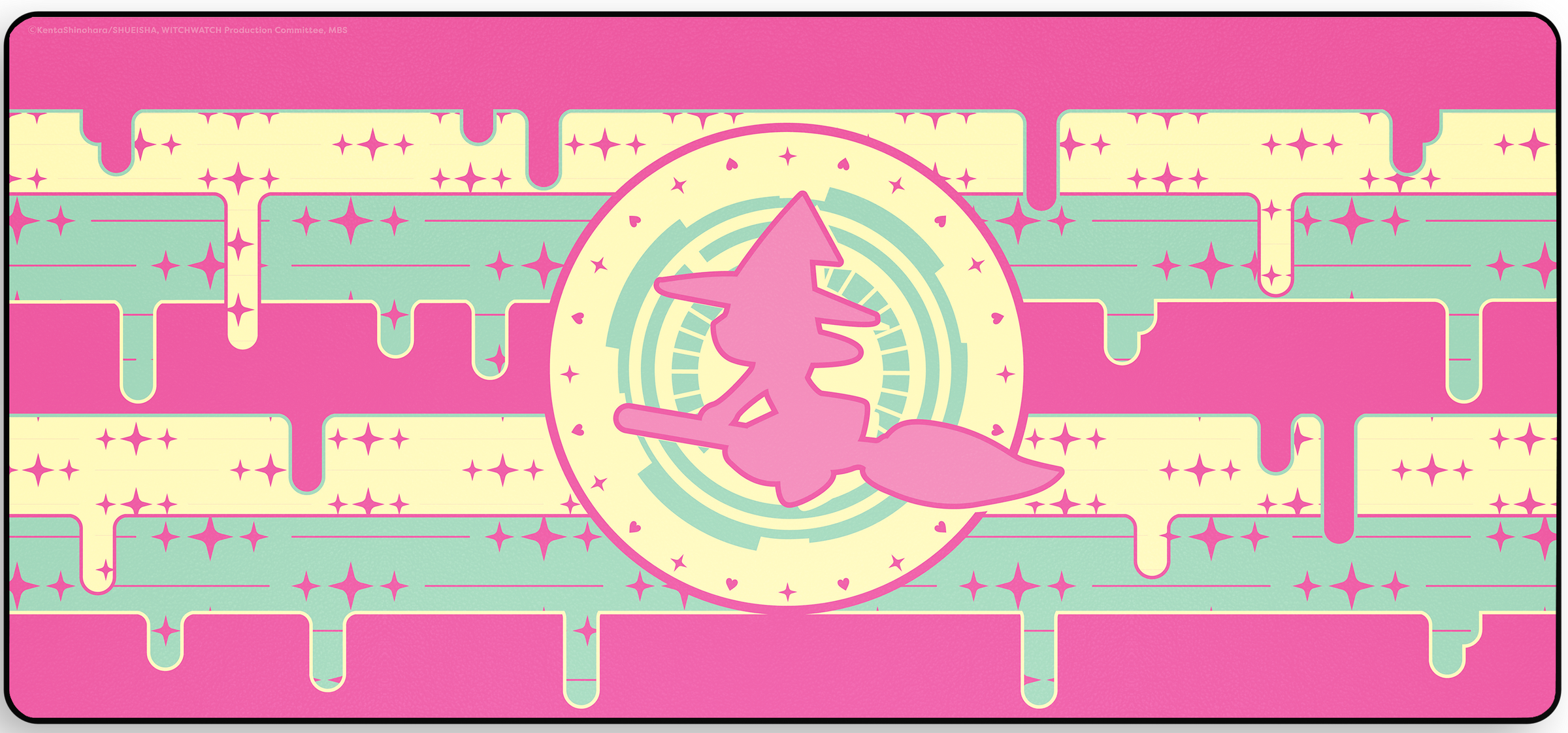 Witch of Thousands - Witch Watch Desk Mat angled view