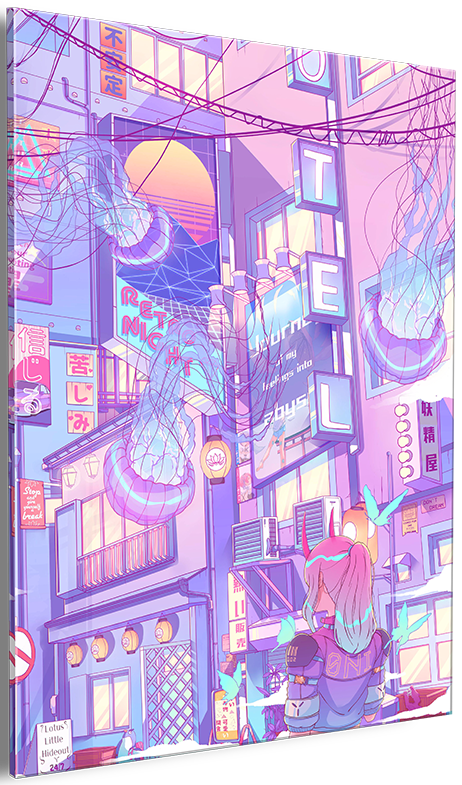 Jellyfish Crossing - Wall Art