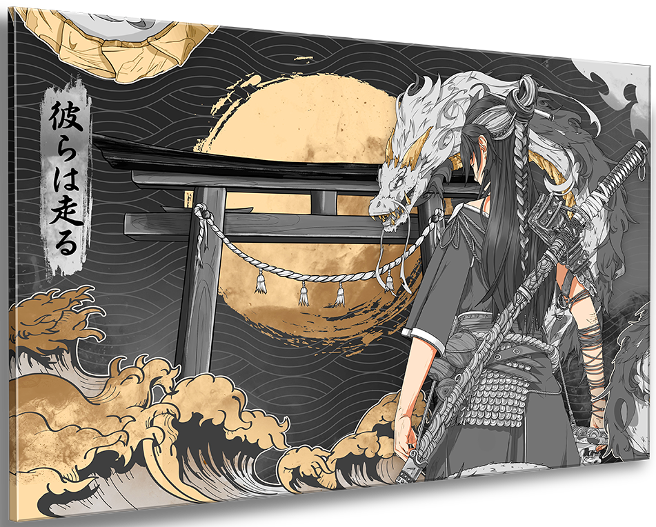 Golden Dragon - Wall Art