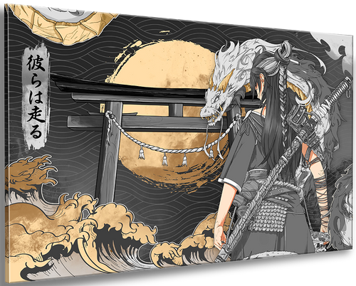 Golden Dragon - Wall Art