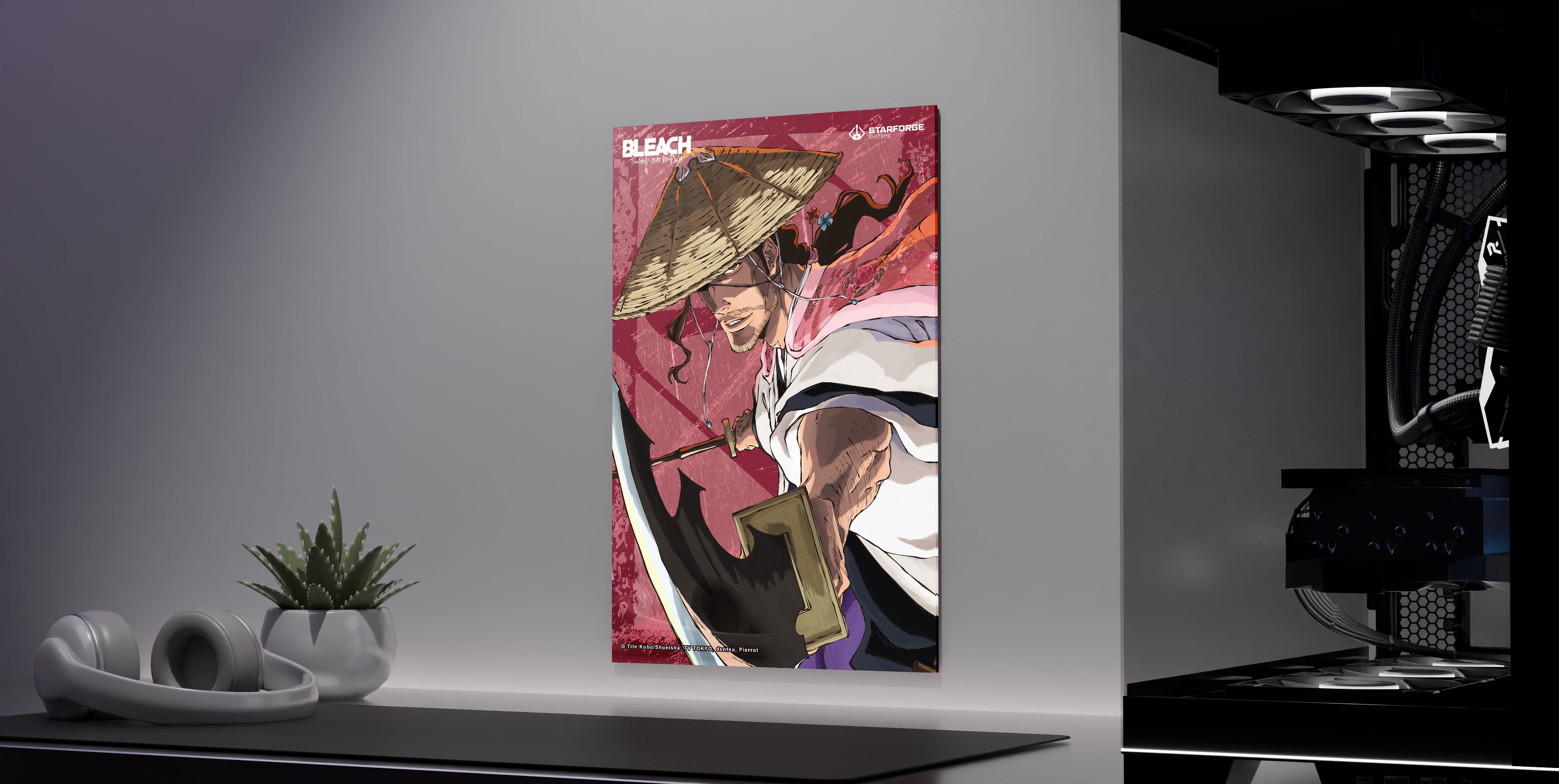 Kyoraku - Bleach: Thousand-Year Blood War Wall Art side view