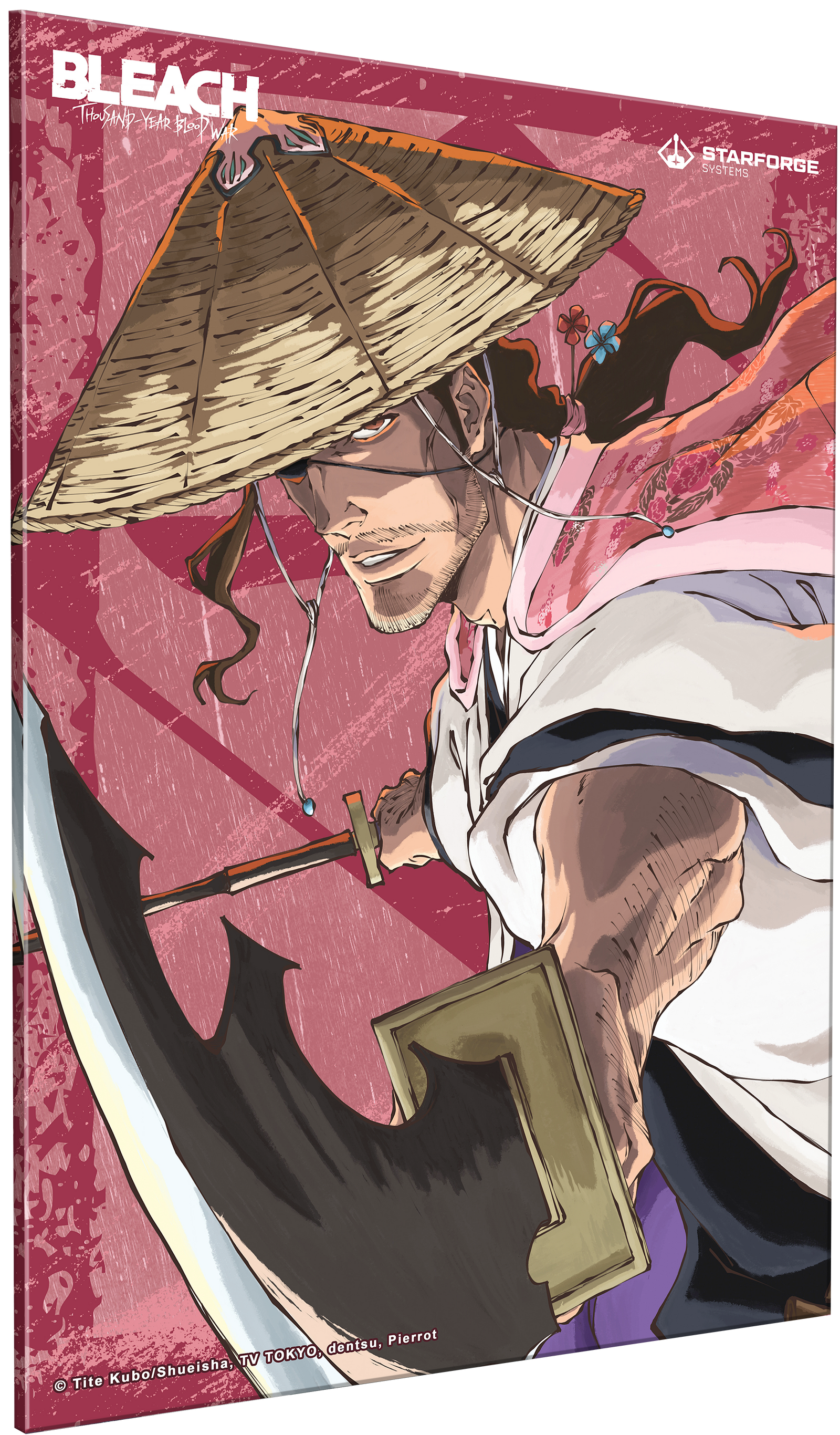 Kyoraku - Bleach: Thousand-Year Blood War Wall Art angled view