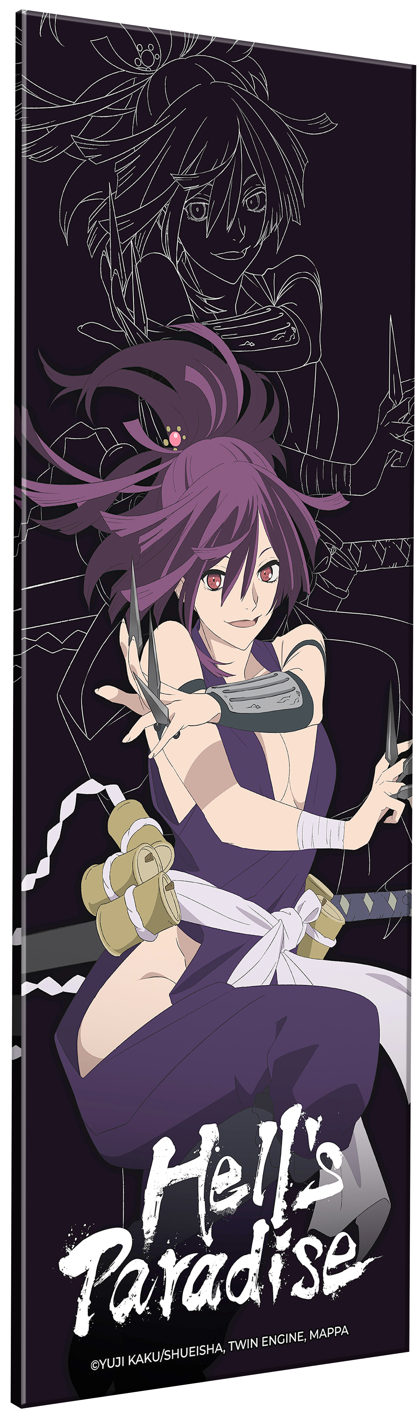 Yuzuriha - Hell's Paradise Platelight Acrylic angled view