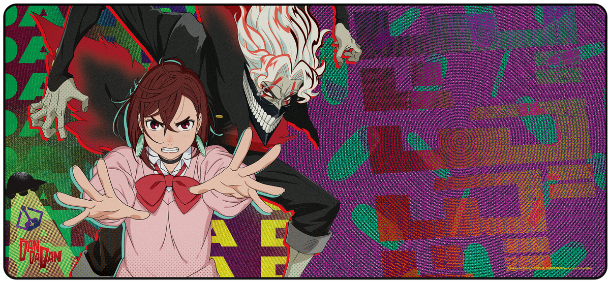 Momo and Okarun - DanDaDan Desk Mat
