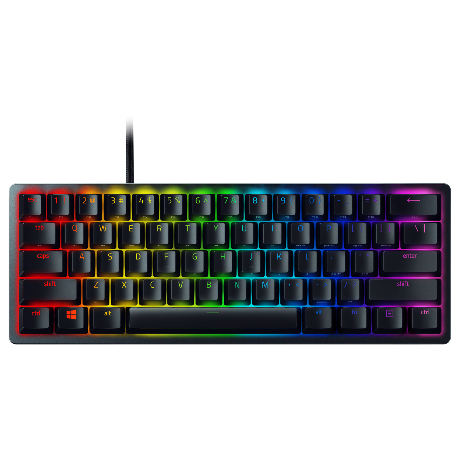 Razer Huntsman Mini 60% Gaming Keyboard (Linear Red Switch) - Black (US KEYS)
